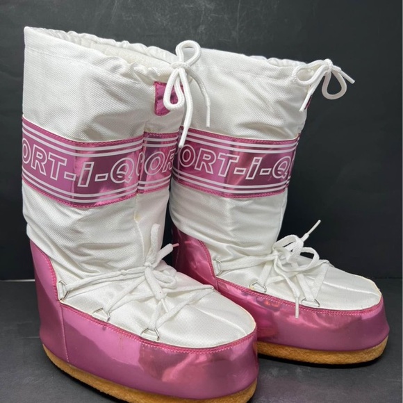 Donald J Pliner Moon Snow Boots Pink White - Picture 8 of 10